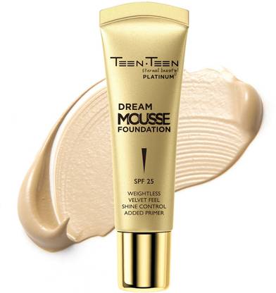 Teen Teen Dream Mousse Foundation, SPF 25, Weightless & Velvet Finish, Built-in Primer Foundation