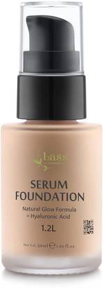Lass Naturals Natural Glow Invisible Finish SPF 30+ Serum Foundation, Shade 03, Lightweight Foundation
