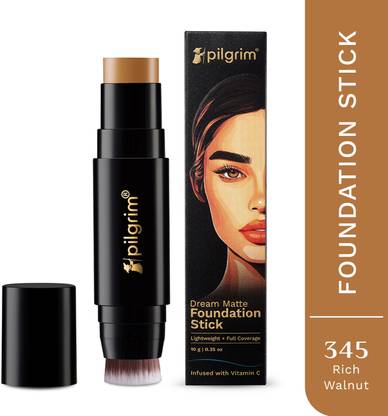 Pilgrim Rich Walnut Foundation Stick | Dream Matte | Lightweight | Full Coverage Foundation