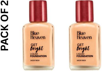 BLUE HEAVEN GET BRIGHT LIQUID FOUNDATION 30MLX2(MRP 90X2) Foundation