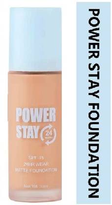 Yuency Lightweight, Non-Fading and Waterproof power stay foundation Foundation