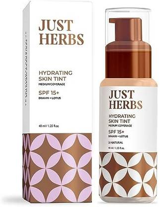 Just Herbs Ayurvedic BB Cream Skin Tint Foundation For Light Coverage - Natural Foundation