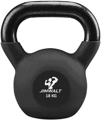 JIMWALT Neoprene Coated 18Kg Black Kettlebell