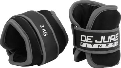 DE JURE FITNESS ANKLE WEIGHT FOR WRIST & LEGS OF 2KG Premium Grey Ankle & Wrist Weight
