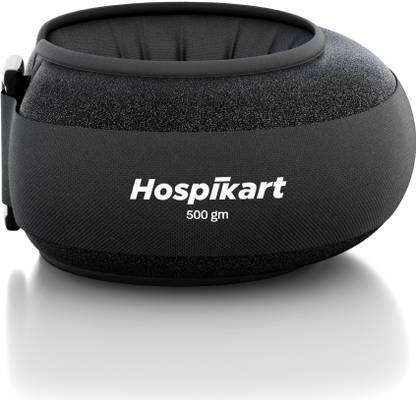 HOSPIKART Weight Cuff for Strength Gain, Physiotherapy & Rehabilitation, Black Ankle & Wrist Weight