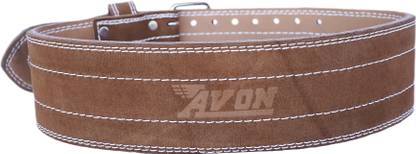 AVON Fitx Adjustable Weight Lifting Belt | Perfect for Gym & Home Workouts Brown Weight Belt