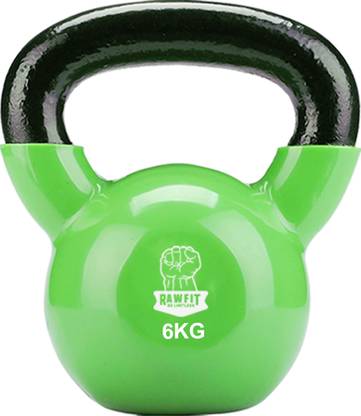 RAWFIT Coated Solid Kettlebell Green Kettlebell