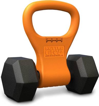 Leosportz Adjutable Converts Your Dumbbells Into Kettlebells Orange Kettlebell