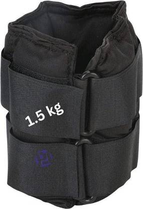 PIYUSH LIFESCIENCE Weight Cuffs Packs | Ankle Weight Cuff,Adjustable Weight 1.5 Kg - Pack Of 1 Black Ankle Weight, Ankle & Wrist Weight, Wrist Weight
