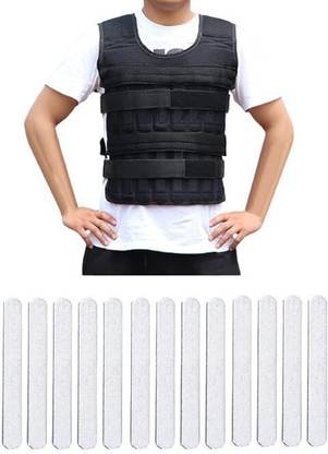 Nucarture Adjustable Weighted Vest with Plates Fitness Workout Jacket Vest Black Weight Vest
