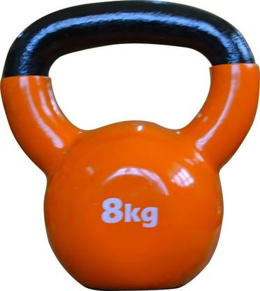 COUGAR Kettlebell , Vinyl Kettlebell 8 Kg , Kettle bells For Fitness Strength Stamina Red Kettlebell