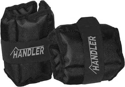 HANDLER 500 gram x 2 pc Best for Fitness, Walking, Jogging, Aerobics and Swimming (1 KG) Black Ankle & Wrist Weight