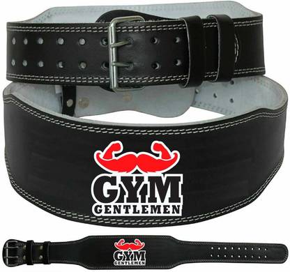 aprodo 4’’ Inch Wide Genuine Leather Weightlifting Belt Back |GYM GENTLE MEN_M Abdominal Belt