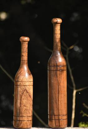 SatvaFit Mudgar/Mugdar - Bottle Styled Brown Indian Clubs