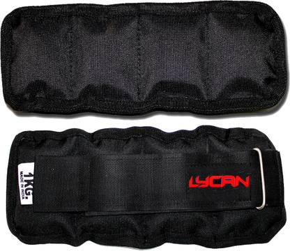 LYCAN Assured 1kg x 2pc " Strength Training , running , exercise " Green Ankle & Wrist Weight
