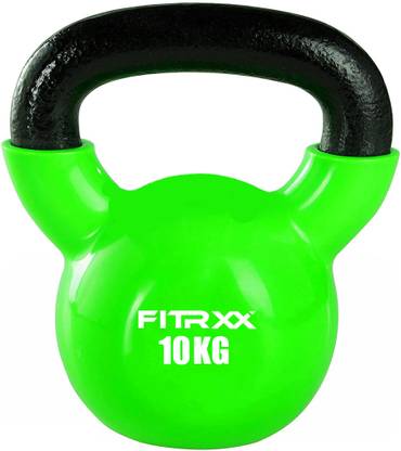 FITRXX Coated Solid Kettlebell Green Kettlebell