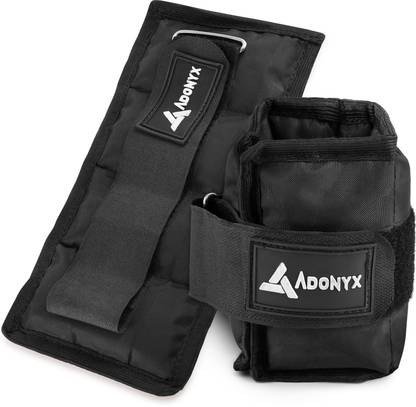 ADONYX 1 Kg X 2 Black Ankle & Wrist Weight