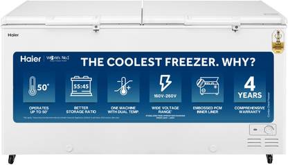 Haier 350 L Double Door Combo Chest Freezer