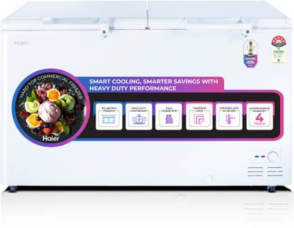 Haier 439 L Double Door Standard Deep Freezer