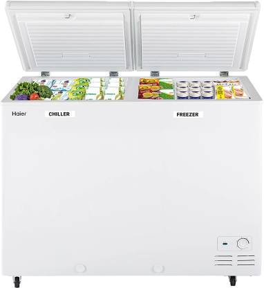 Haier 385 L Double Door Standard Deep Freezer