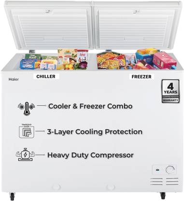 Haier 303 L Double Door Combo Chest Freezer