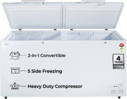 Haier 524 L Double Door Standard Deep Freezer