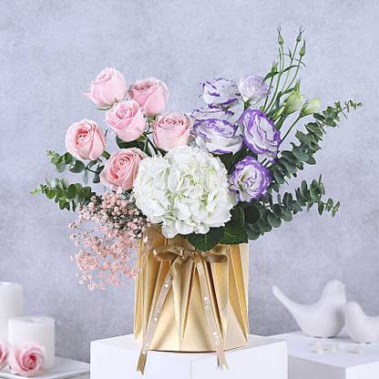 FNP Fresh Multicolor Roses Bouquets