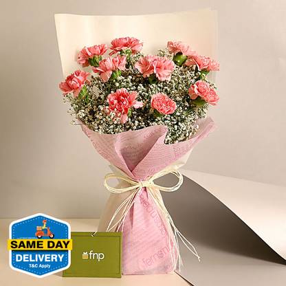 FNP Fresh Pink Carnations Bouquets