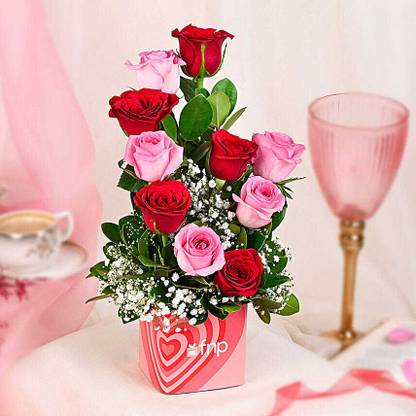 FNP Fresh Multicolor Roses Bouquets