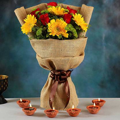 FNP Fresh Multicolor Roses Bouquets