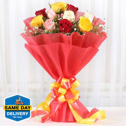 FNP Fresh Multi Roses Bouquets