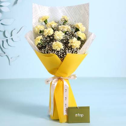 FNP Fresh Yellow Carnations Bouquets