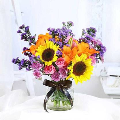 FNP Fresh Multicolor Roses Bouquets