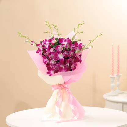 Multicolour Fresh Multicolour Orchids Bouquets