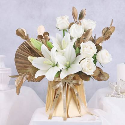 FNP Fresh White Lilies Bouquets