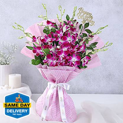 FNP Fresh Purple Orchids Bouquets