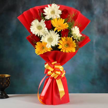 FNP Fresh Multicolor Roses Bouquets
