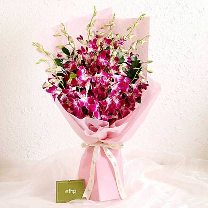 Multicolor Fresh Multicolor Orchids Bouquets