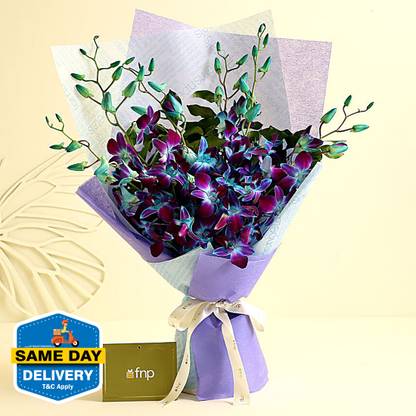 FNP Fresh Blue Orchids Bouquets