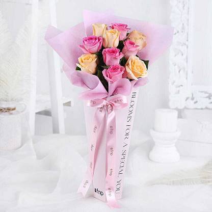 FNP Fresh Multicolor Roses Bouquets