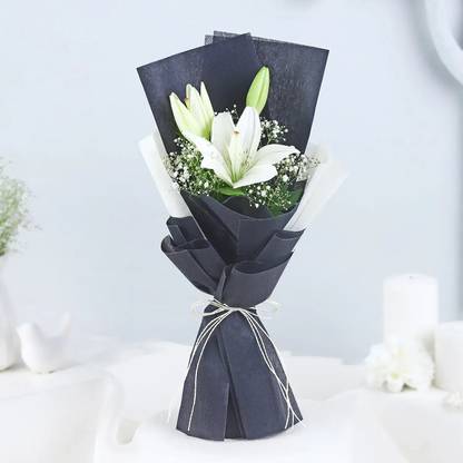 FNP Fresh White Lilies Bouquets
