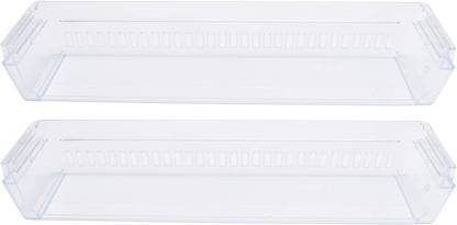 WHITEFLIP Part No MAN619282 Pack of 2 Bottle Shelf Rack For LG Single Door Refrigerators Fridge Door Shelf