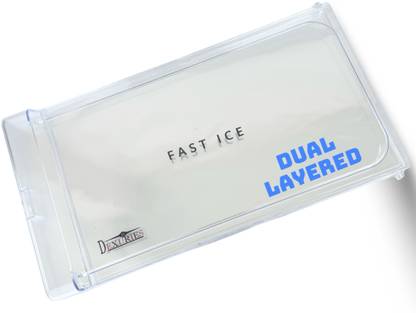DEXURIES Dual Layered Freezer Door ICE Cooling for Whirlpool GEN-Y Fridge (Round Lock) Fridge Door Shelf