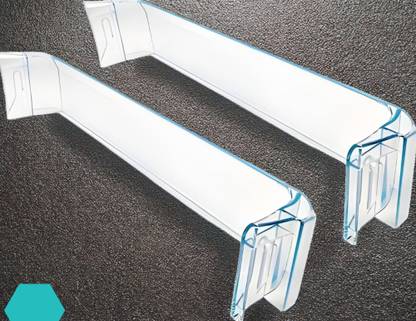 Crossflip Pack of 2 Bottle Shelf Rack for LG Single Door Part no. MAN370879 Fridge Door Shelf