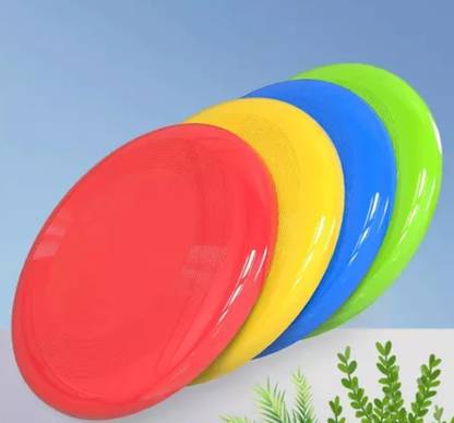 crazxx Frisbee disc for outdoor Play, Flying disc for kids playing (pack of 4) Plastic Sports Frisbee