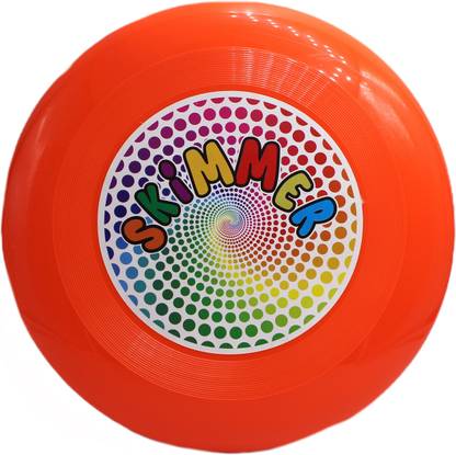 neoinsta shopping Medium size plastic round flying skimmer|disc|frisbee toy orange for kids Plastic Sports Frisbee