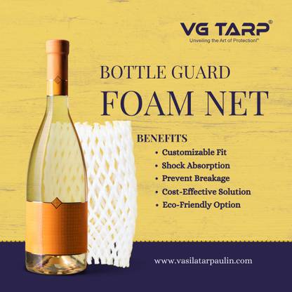 VG TARP Bottle Guard Foam Net (50mm x 12 inch, Pack of 10 Pieces ...