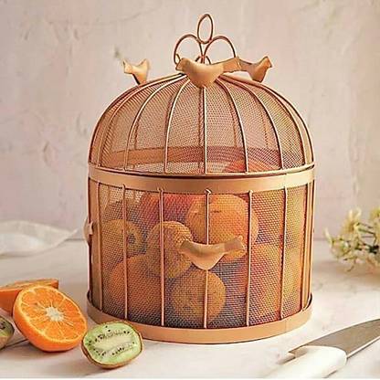 WONDERENTERPRISES Storing Fruits, Vegetables, Daily use Brass Fruit & Vegetable Basket