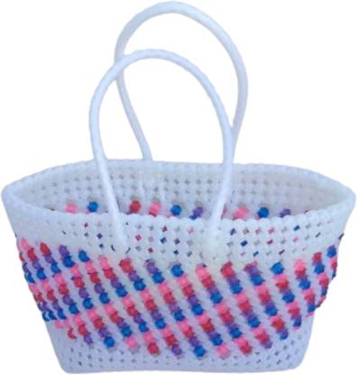 SRISAN BEAD DESIGN WIRE BASKET - MODEL -7 Nylon Fruit & Vegetable Basket