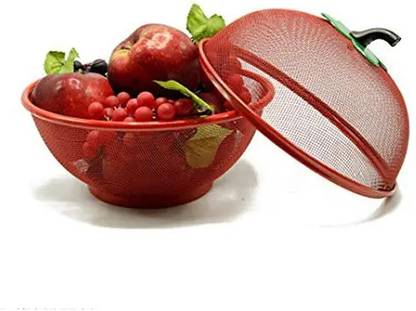 Nilpari Apple shape net fruits basket Stainless Steel Fruit & Vegetable Basket
